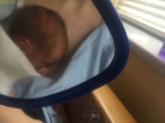 A couple nurses have given me a mirror to see Hope during kangaroo care. I love this!